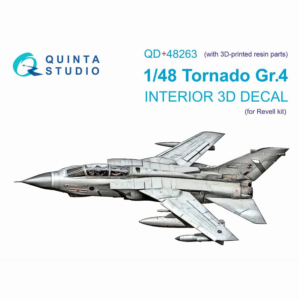 QD+48263 1/48 トーネード GR.4 内装カラー3Dデカール(レベル用) 3D