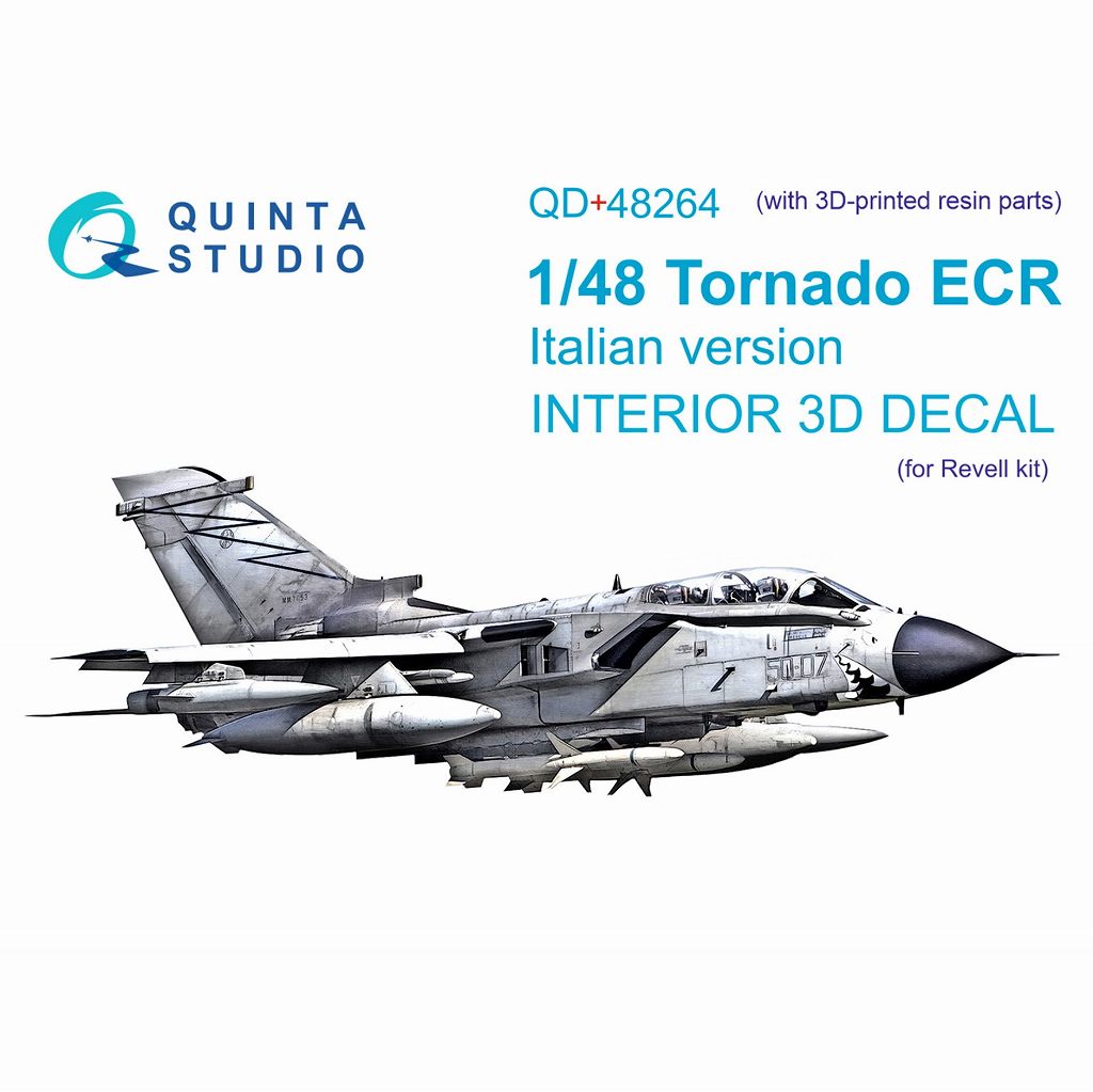 QD+48264 1/48 トーネード IDS イタリア 内装カラー3Dデカール(レベル用) 3Dプリント製パーツ付|飛行機用デカール|飛行機