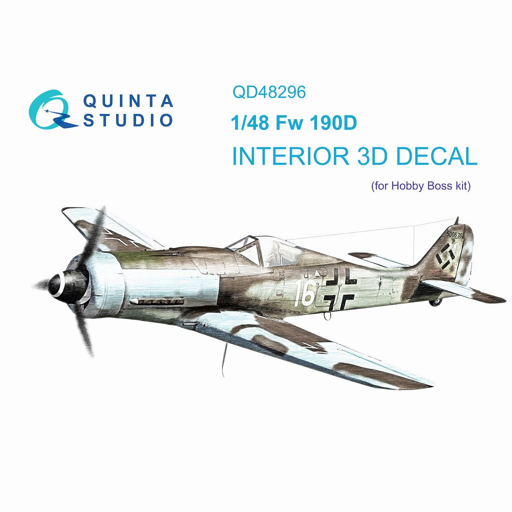 QD48296 1/48 եå Fw190D-9 顼3Dǥ(ۥӡܥ)