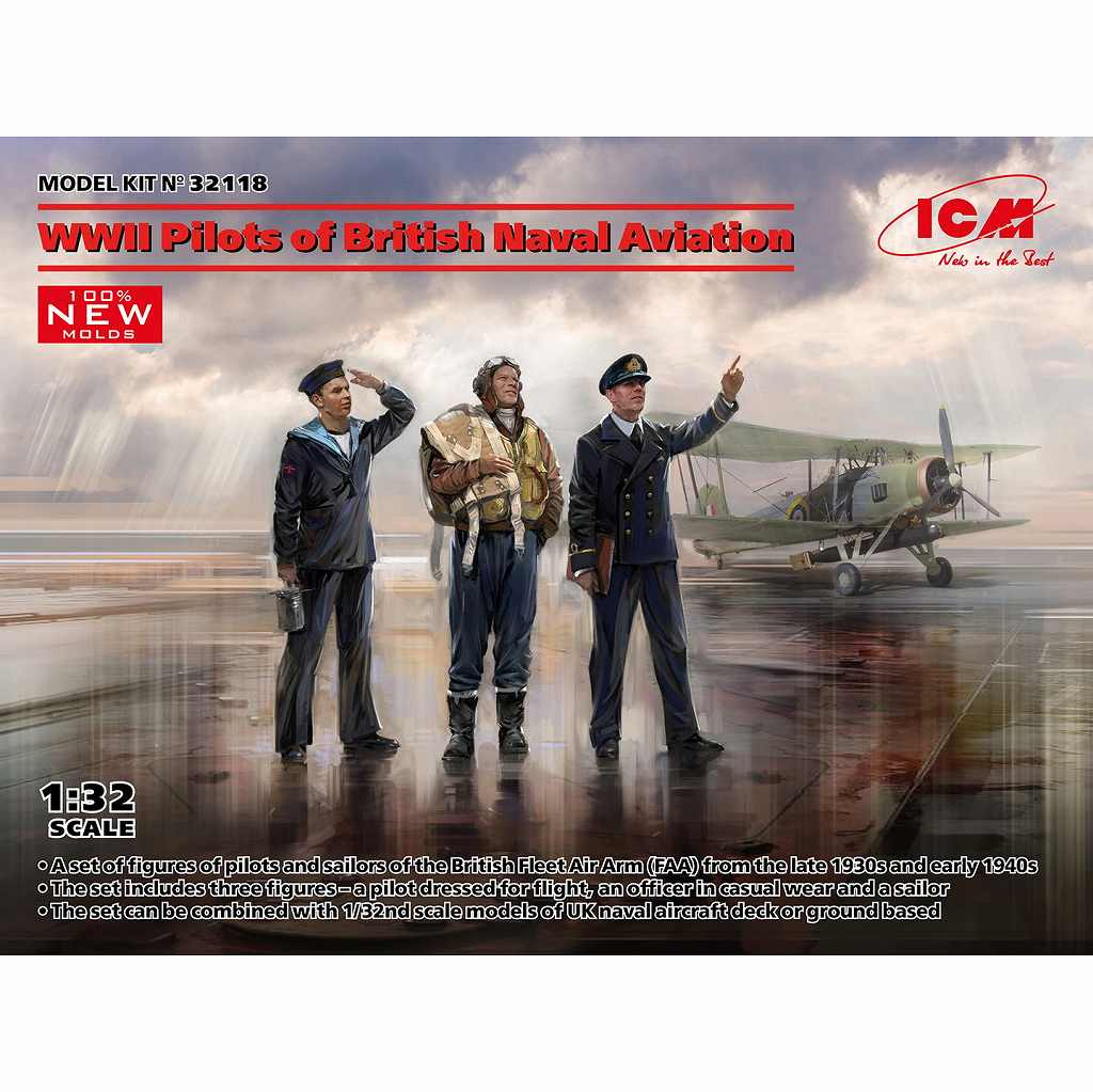 32118 WWII イギリス海軍航空パイロット | ICM | フィギュア,第二次