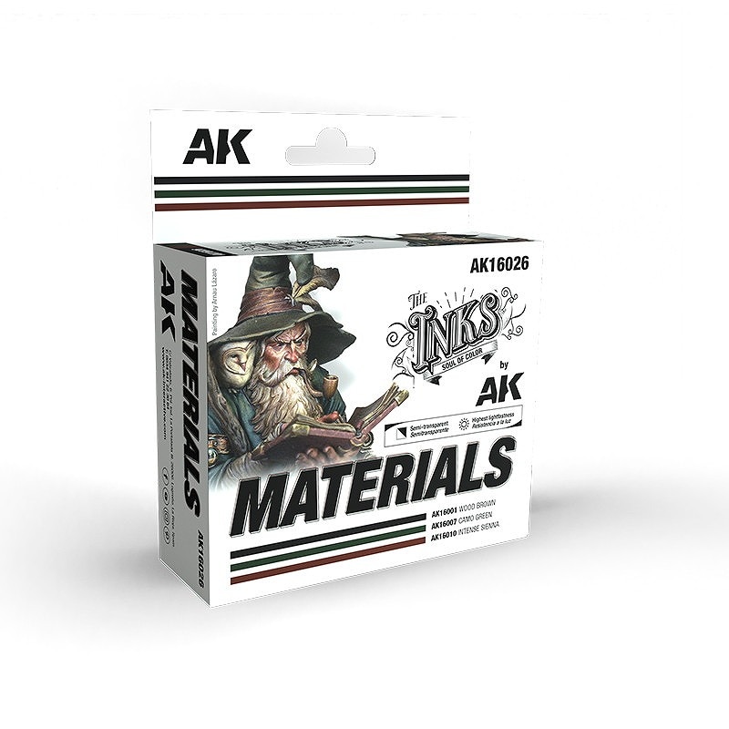 AK16026 インク・マテリアルカラー3色セット|塗料|ツール＆マテリアル