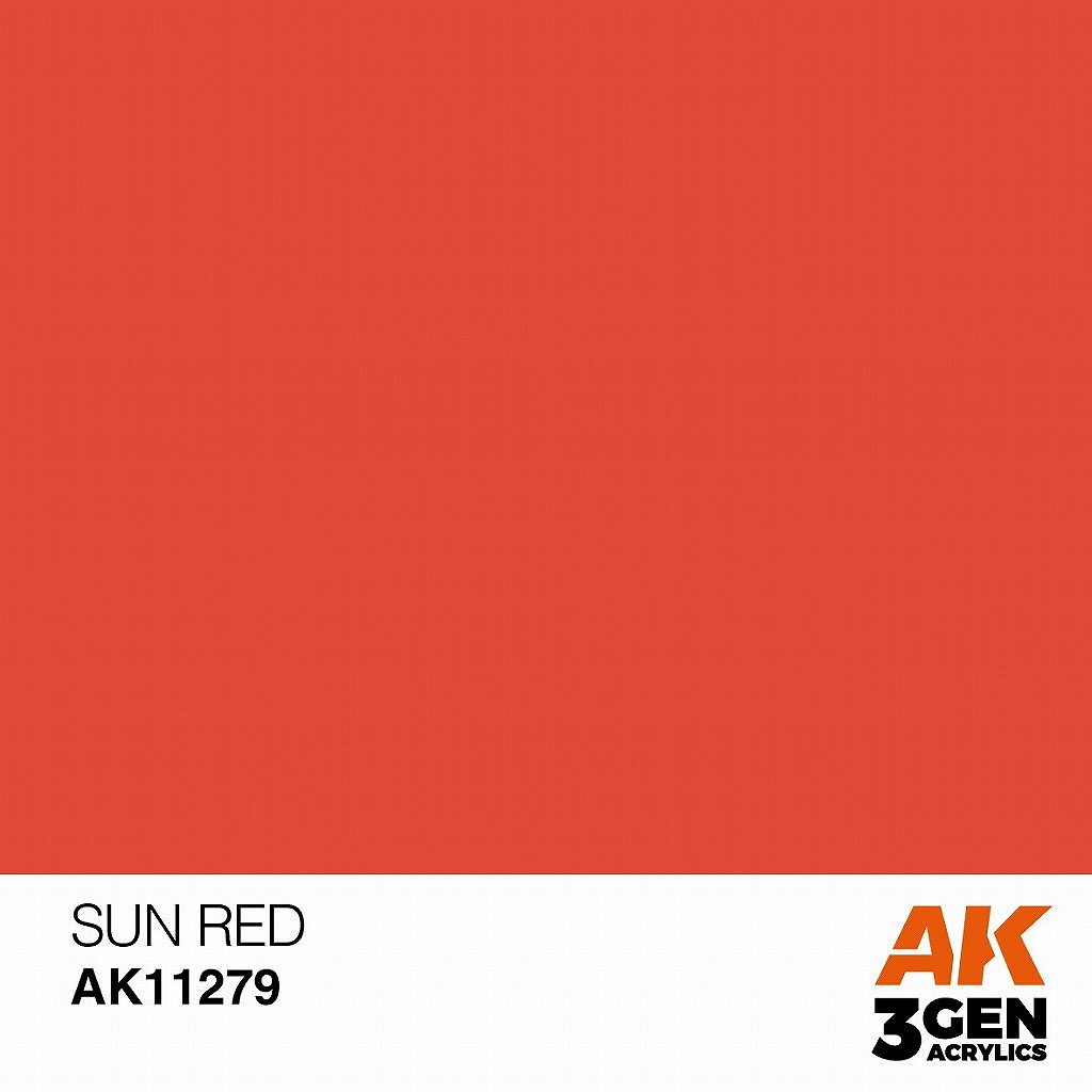 【再入荷】AK11279 [3G]カラーパンチ・サンレッド|塗料|ツール＆マテリアル