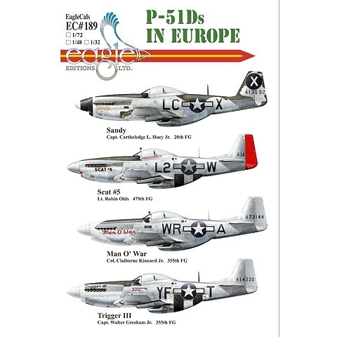 EC72189 ノースアメリカン P-51D マスタング ヨーロッパ戦線