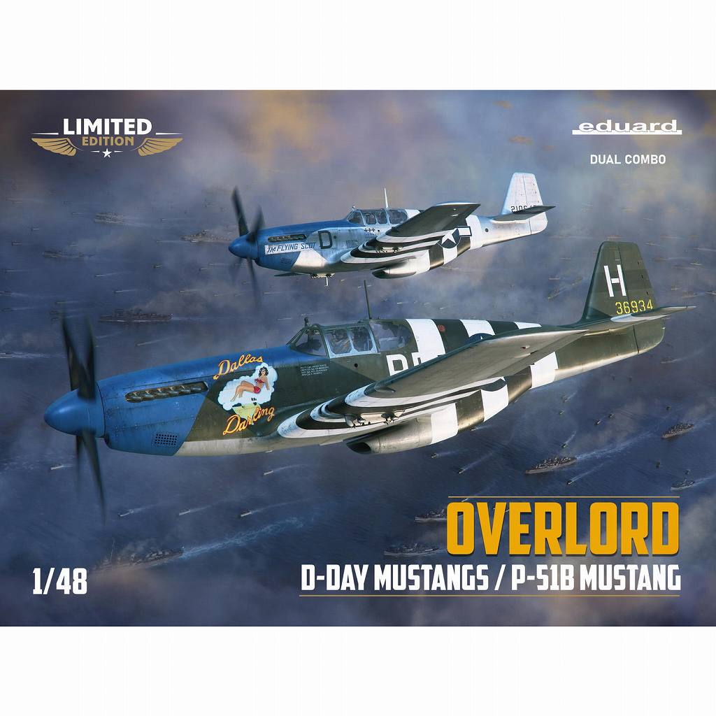 11181 1/48 「オーヴァーロード作戦：D-デイマスタング」 P-51B デュアルコンボ リミテッドエディション|第二次大戦の飛行機モデル|飛行機