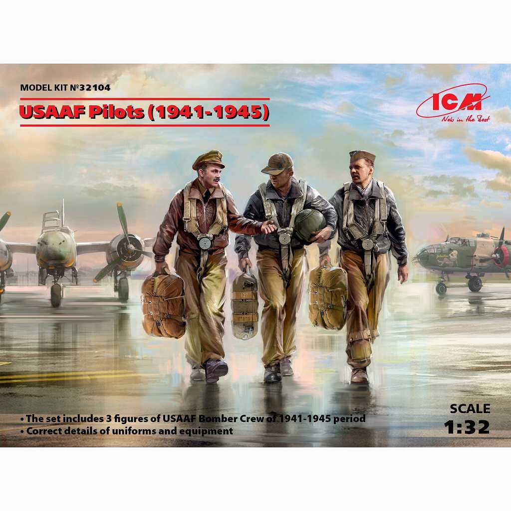 32104 USAAF パイロットセット (1941-1945)|第二次大戦のフィギュア|フィギュア