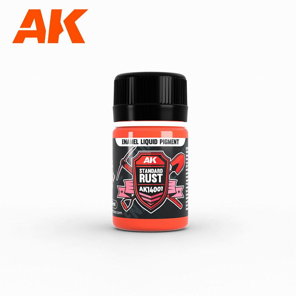 【再入荷】AK14001 リキッドピグメント・スタンダードラスト|塗料|ツール＆マテリアル