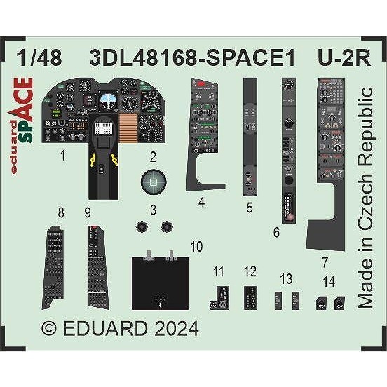3DL48168 1/48 ���å����� U-2R �ɥ饴���ǥ� �����ڡ����� ����3D�ǥ����� w/���å��󥰥ѡ��ĥ��å� (�ۥӡ��ܥ���)