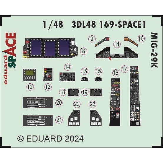 3DL48169 1/48 �ߥ� MiG-29K �ե륯��� �����ڡ����� ����3D�ǥ����� w/���å��󥰥ѡ��ĥ��å� (�ۥӡ��ܥ���)