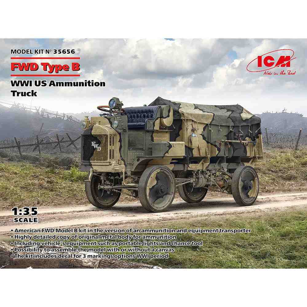 35656 WWI アメリカ陸軍 弾薬トラック FWD Type B|第一次大戦以前のAFVモデル|AFV
