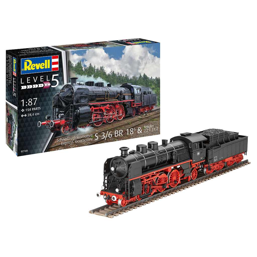 02168 S3/6R18 蒸気機関車 | ドイツレベル Revell | ミリタリー