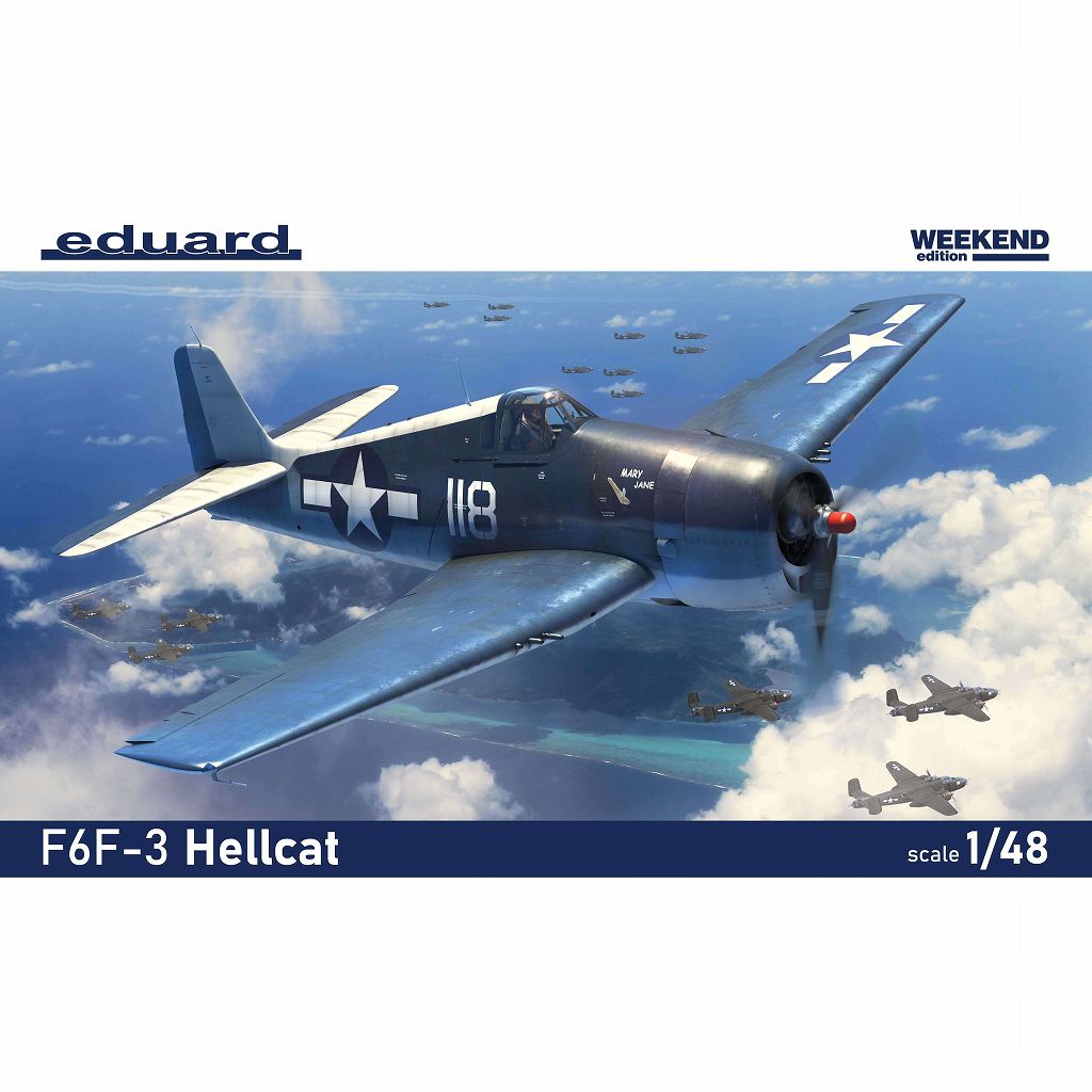 【再入荷】84194 1/48 F6F-3 ウィークエンドエディション|第二次大戦の飛行機モデル|飛行機