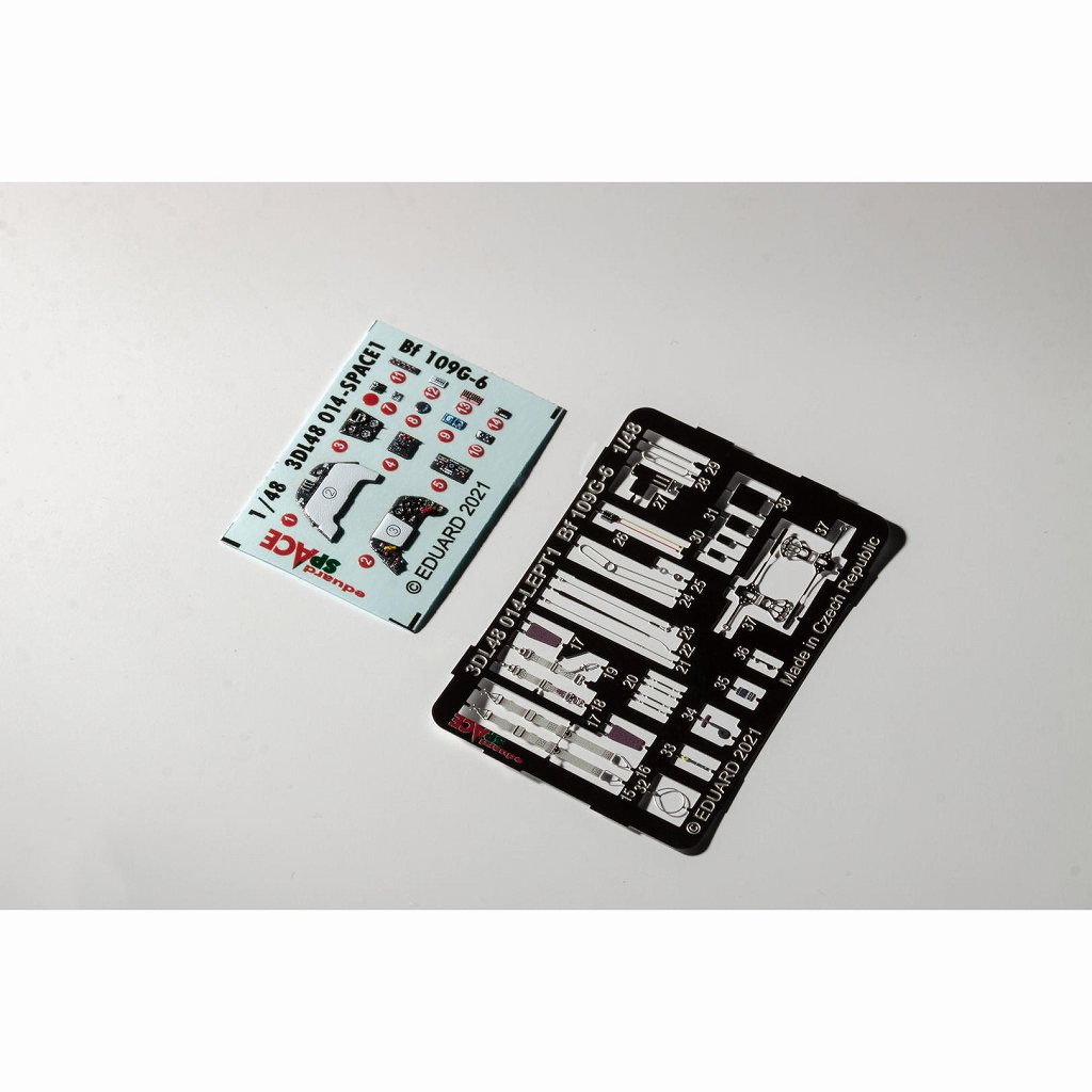 【再入荷】3DL48014 Bf109G-6 「スペース」内装3Dデカール w/エッチングパーツセット (エデュアルド用)|飛行機用パーツ|飛行機
