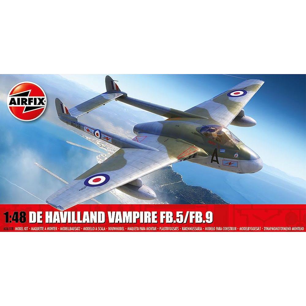 X06108 デ・ハビランド ヴァンパイア FB.5/FB.9|大戦後の飛行機モデル|飛行機