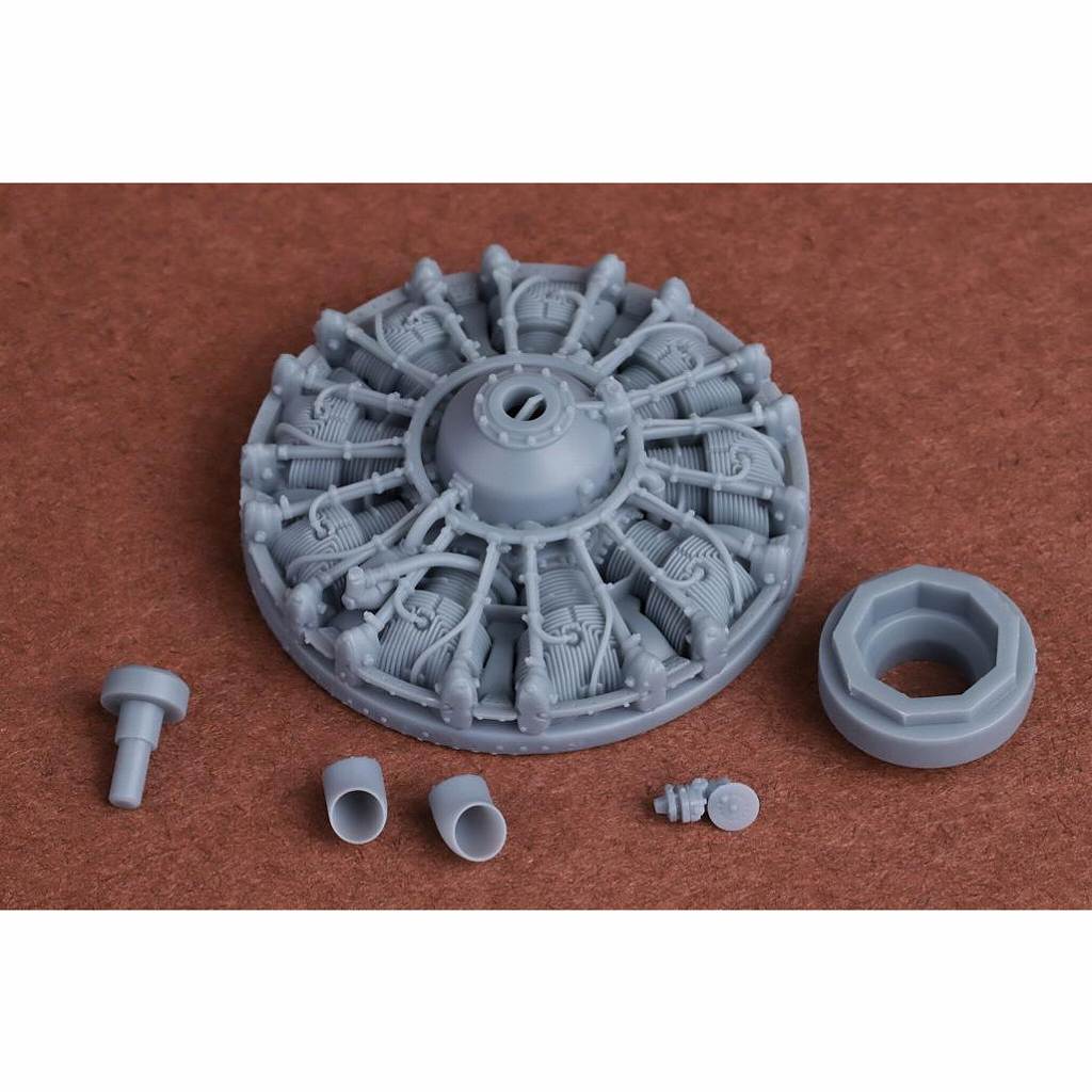48086 1/48 SBD-1/2/3/4 ドーントレス エンジン & 排気管セット (アカデミー用)|飛行機用パーツ|飛行機