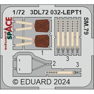 3DL72032 1/72 �����������ޥ륱�åƥ� SM.79 ���ѥ�������� �����ڡ����� ����3D�ǥ����� w/���å��󥰥ѡ��ĥ��å� (���������)