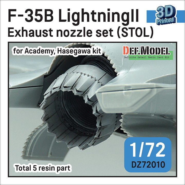 DZ72010 1/72 F-35B ライトニングII 排気ノズル STOL状態|飛行機用パーツ|飛行機