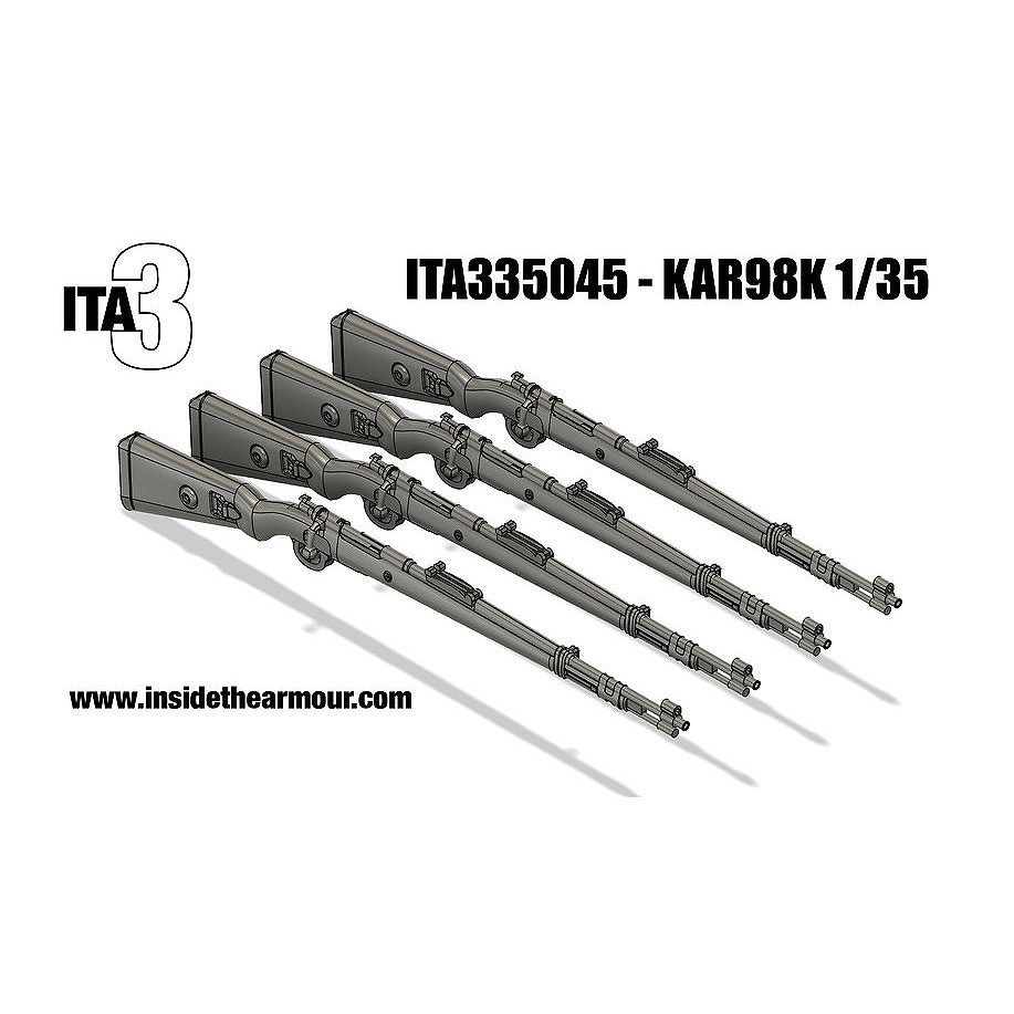 ITA335045 モーゼル Kar98k (x4)|AFV用パーツ|AFV