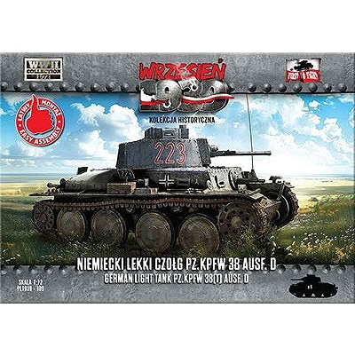 72109 WWII 独 Pz.kpfw.38(t) Ausf.D 軽戦車|第二次大戦のAFVモデル|AFV