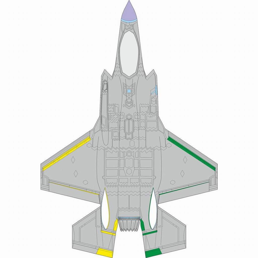 【再入荷】CX655 1/72 F-35A RAMコーティング (後期) 塗装マスクシール(タミヤ用)|飛行機用マスキングシール|飛行機