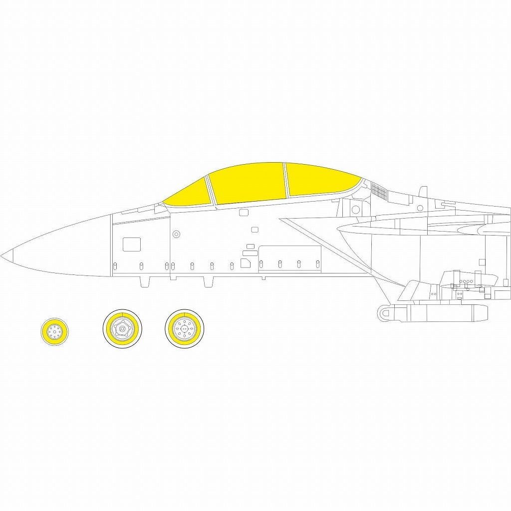 CX666 1/72 F-15J MSIP 塗装マスクシール (ファインモールド用)|飛行機用マスキングシール|飛行機