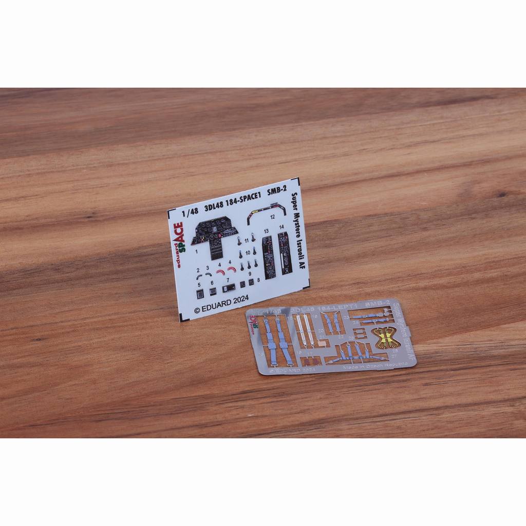 3DL48184 1/48 SMB-2 シュペルミステール イスラエル空軍「スペース」 内装3Dデカール w/エッチングパーツセット(スペシャルホビー用)|飛行機用デカール|飛行機
