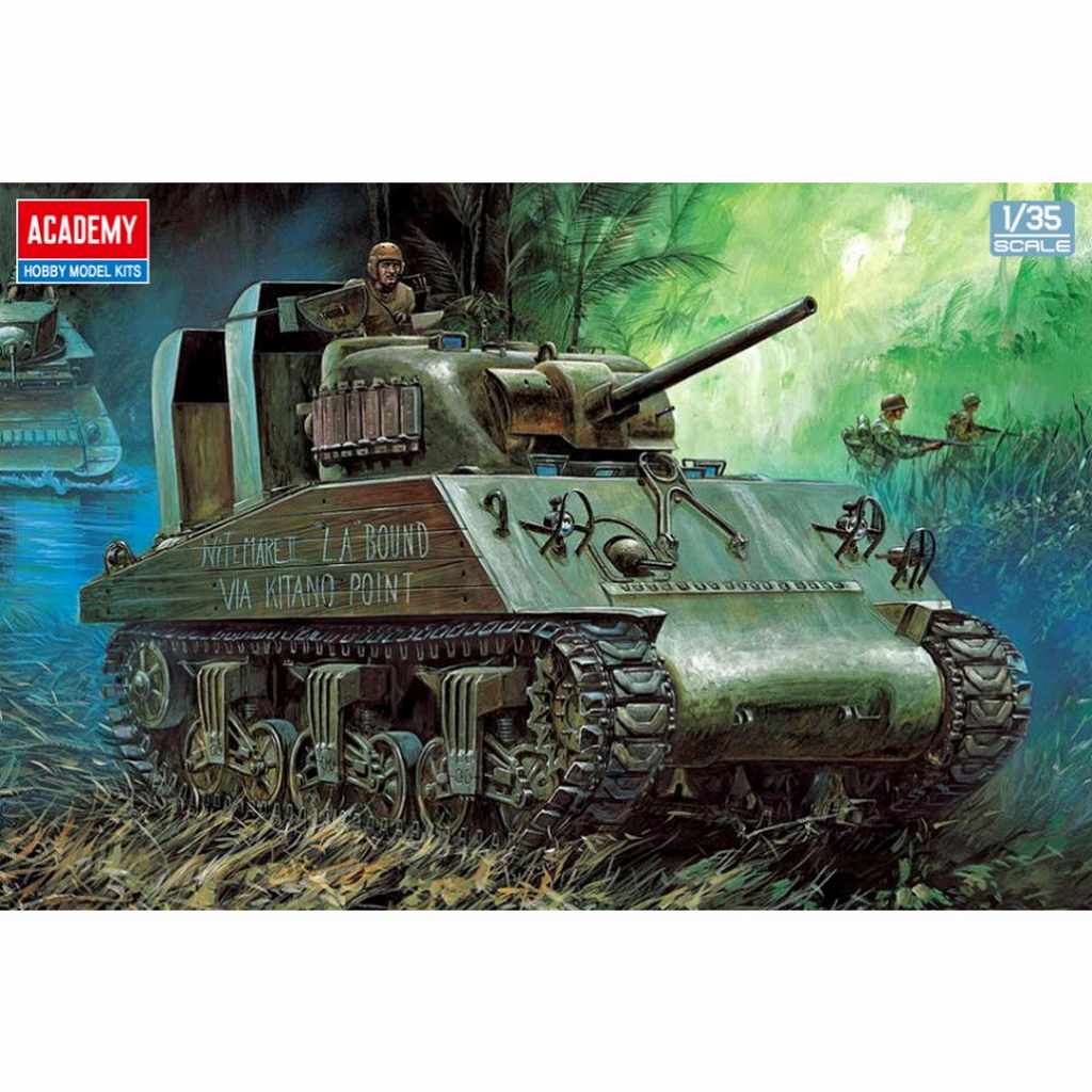 13562 1/35 M4A2(75) シャーマン 太平洋戦線 | アカデミー