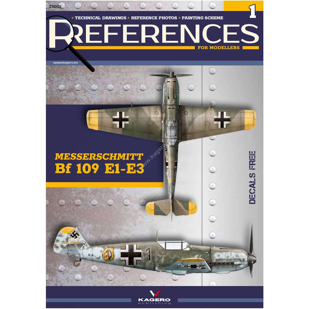 25001 リファレンス・フォー・モデラーズ1 メッサーシュミット Bf109E1-E3|洋書|書籍＆DVD