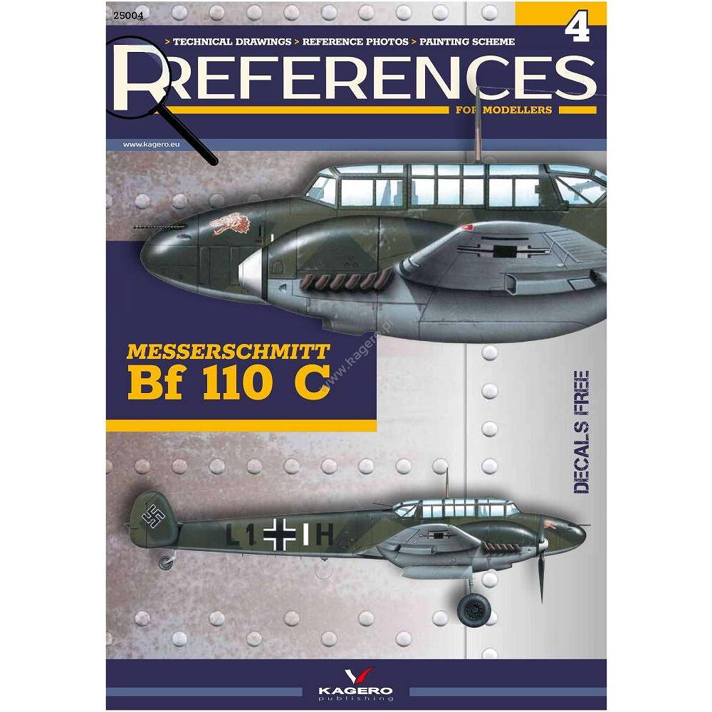 25004 リファレンス・フォー・モデラーズ4 メッサーシュミット Bf110C|洋書|書籍＆DVD