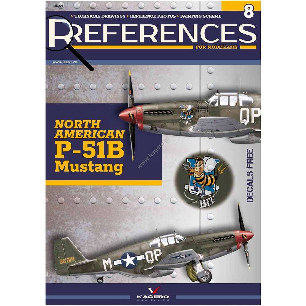 25008 リファレンス・フォー・モデラーズ8 ノースアメリカン P-51B マスタング|洋書|書籍＆DVD