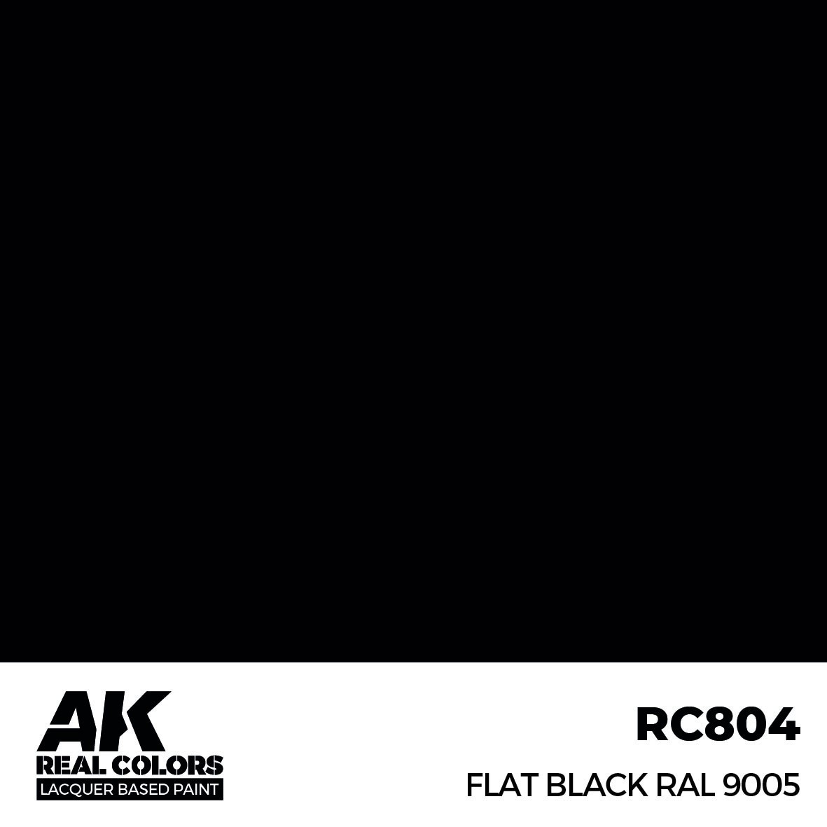 リアルカラー RC804 フラットブラック RAL9005 (ラッカー塗料)|塗料|ツール＆マテリアル