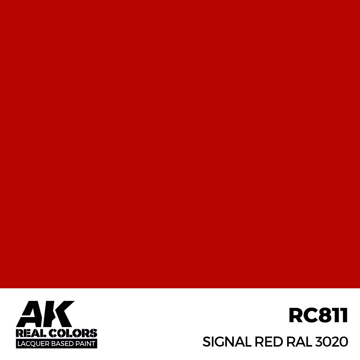 リアルカラー RC837 蛍光レッド RAL3026 (ラッカー塗料) | AK