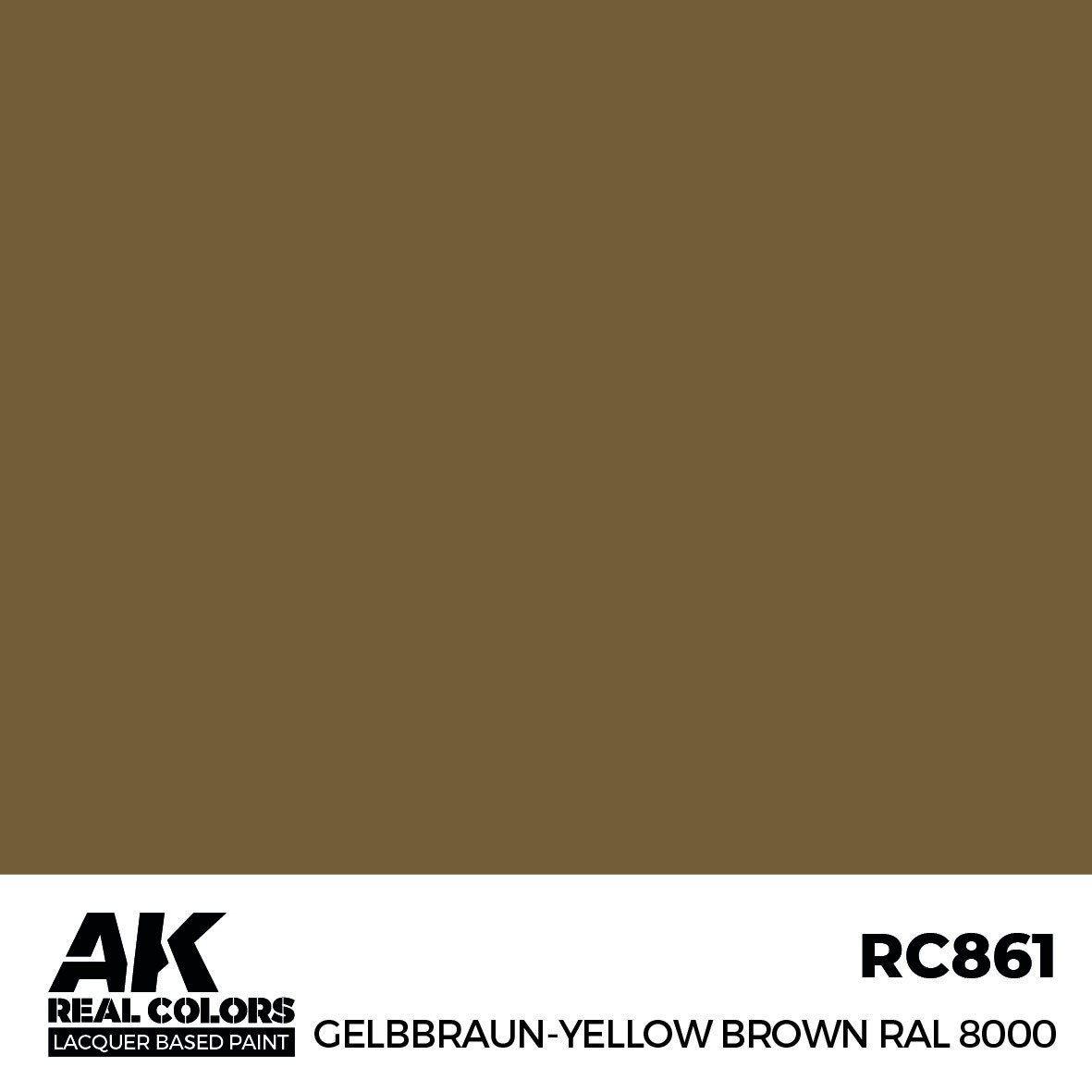 リアルカラー RC865 ブラウン RAL8020 (ラッカー塗料) | AK
