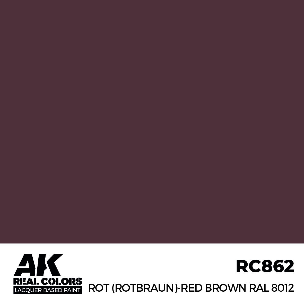 リアルカラー RC862 ロート(ロートブラウン) RAL8012 (ラッカー塗料)|塗料|ツール＆マテリアル