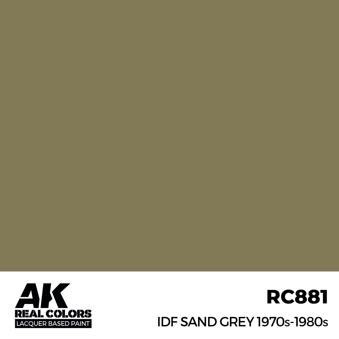 リアルカラー RC881 IDFサンドグレイ 1970s-1980s (ラッカー塗料)|塗料|ツール＆マテリアル