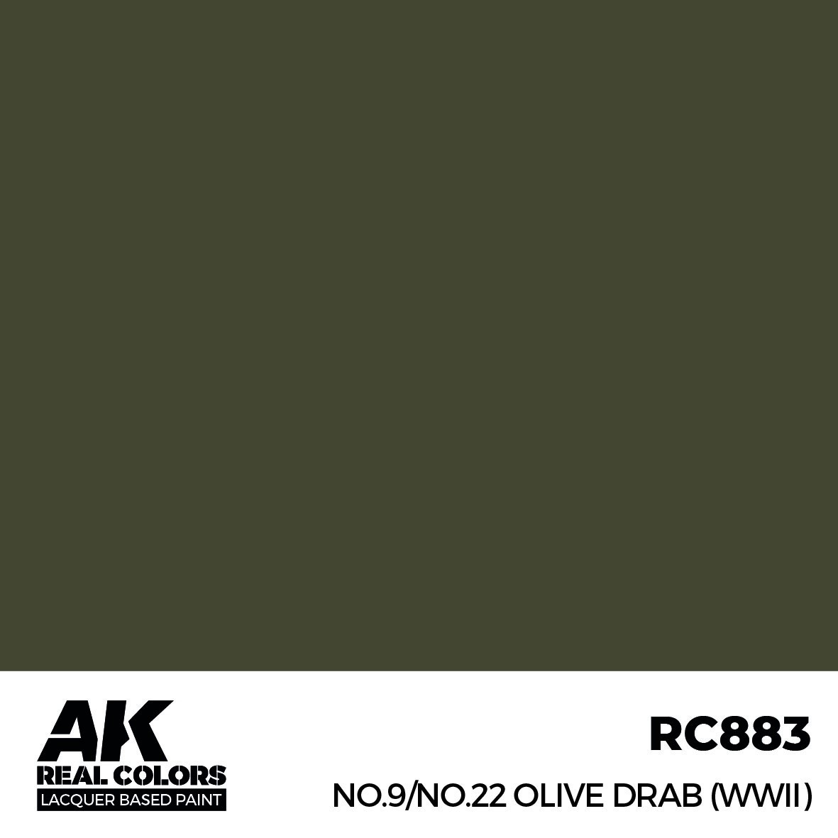 リアルカラー RC883 No.9／No.22 オリーブドラブ(WW2) (ラッカー塗料)|塗料|ツール＆マテリアル
