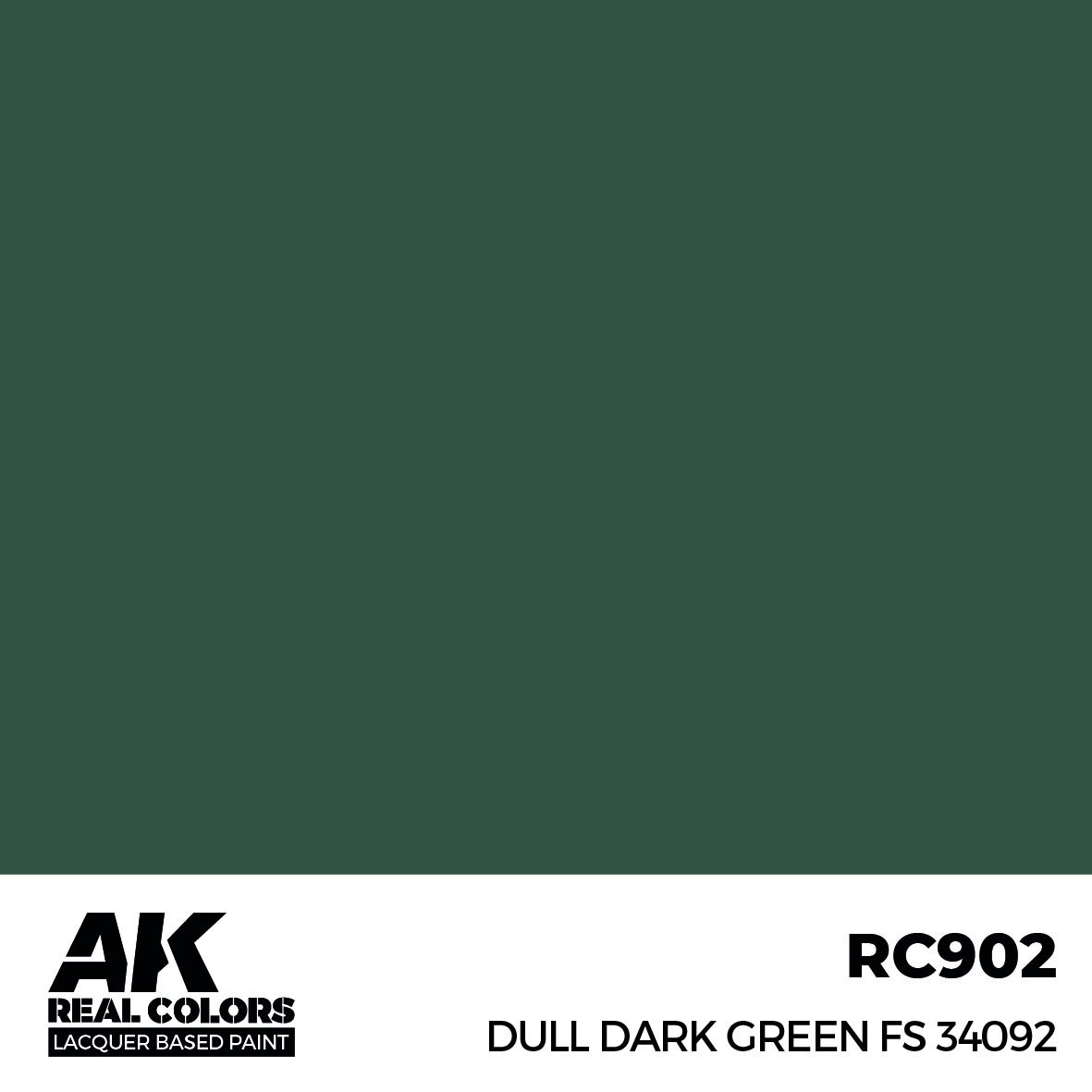 リアルカラー RC902 ダルダークグリーン FS34092 (ラッカー塗料) | AK