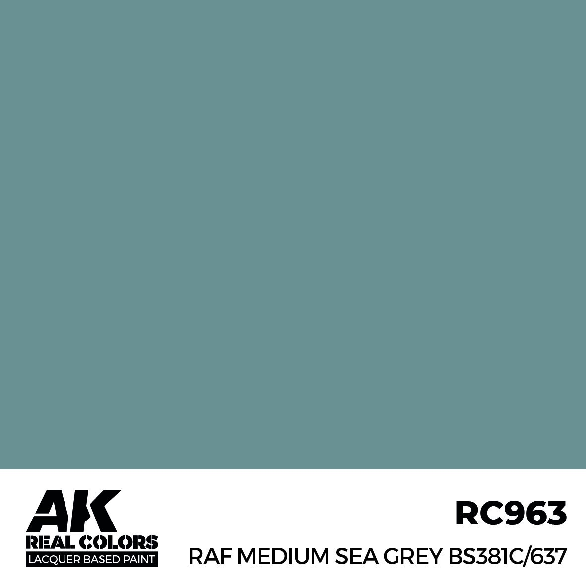 リアルカラー RC963 RAF ミディアムシーグレイ BS381C/637 (ラッカー塗料)|塗料|ツール＆マテリアル
