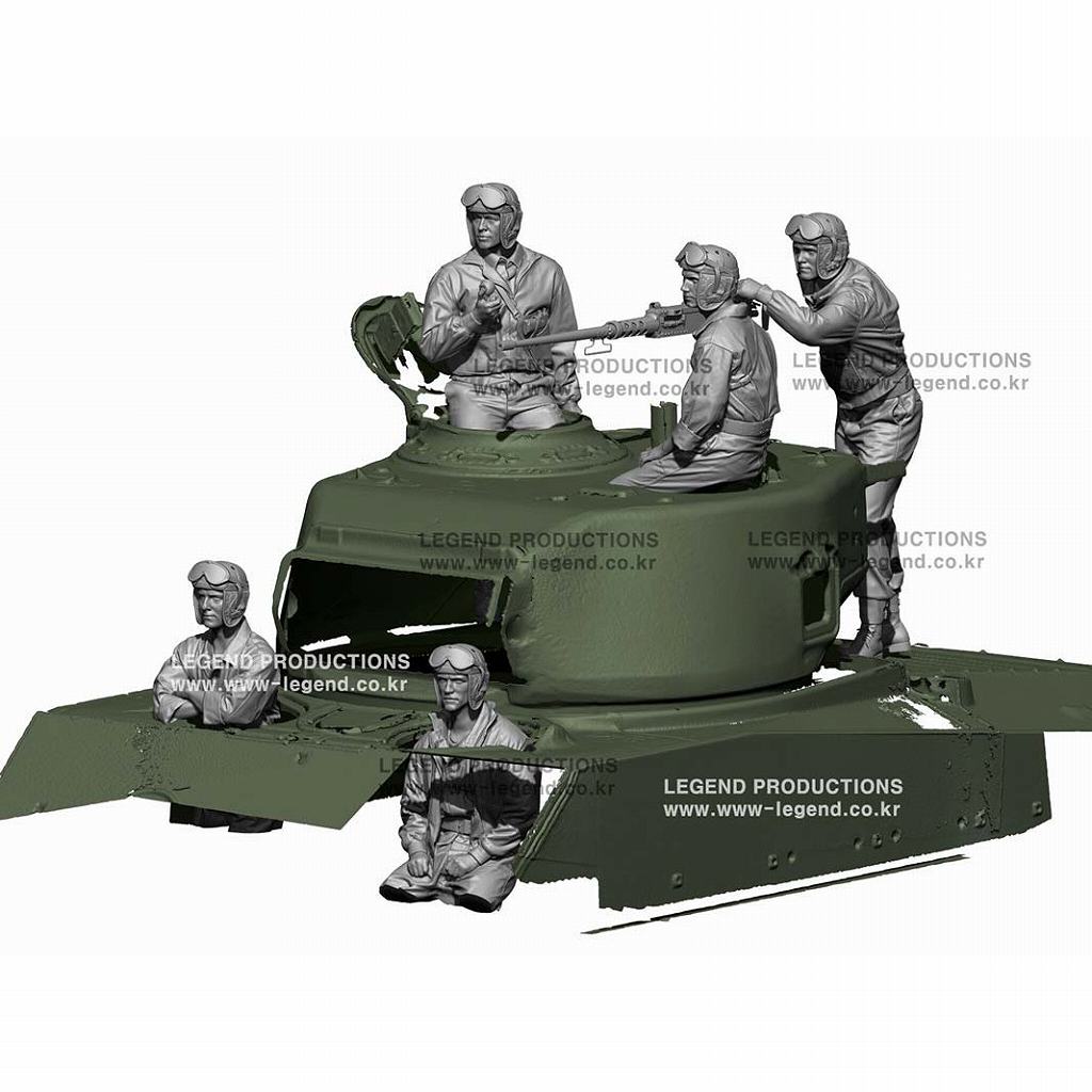 LA7230 WWII アメリカ陸軍 戦車乗員 5体セット|第二次大戦のフィギュア|フィギュア
