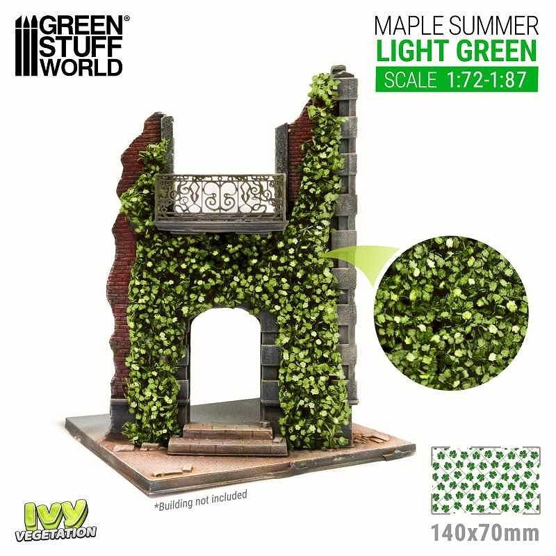 GSWD-4641 ツタの植生シート ライトグリーン(夏のカエデの葉) 小|素材|ツール＆マテリアル