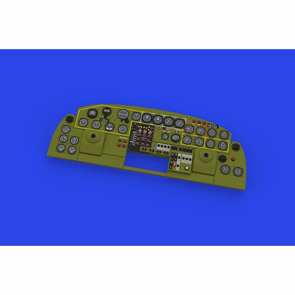 ルック644275 1/48 コンソリデーテッド B-24J リベレーター 「ルック」計器盤 (ホビーボス用)|飛行機用パーツ|飛行機