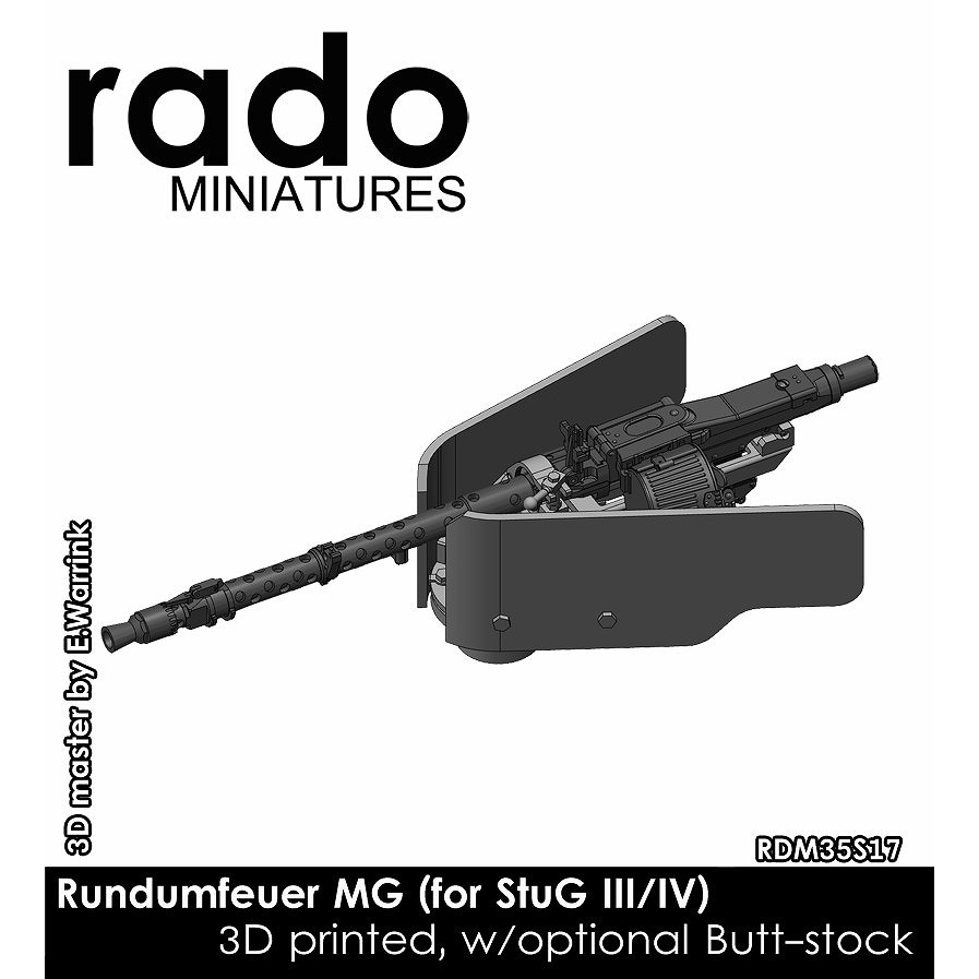 RDM35S17 1/35 WWII ドイツ III号突撃砲/IV号突撃砲用車内操作式機銃(3Dプリント製 1個入)|AFV用パーツ|AFV