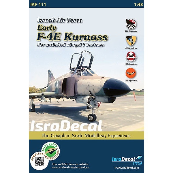 IAF-111 イスラエル空軍 F-4E クルナス 初期型|飛行機用デカール|飛行機