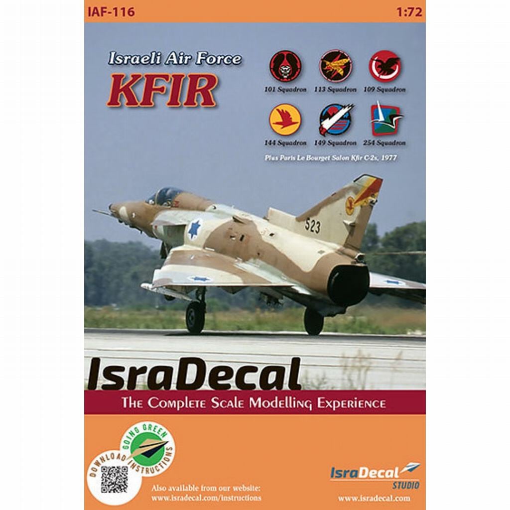 IAF-116 イスラエル空軍 クフィル|飛行機用デカール|飛行機