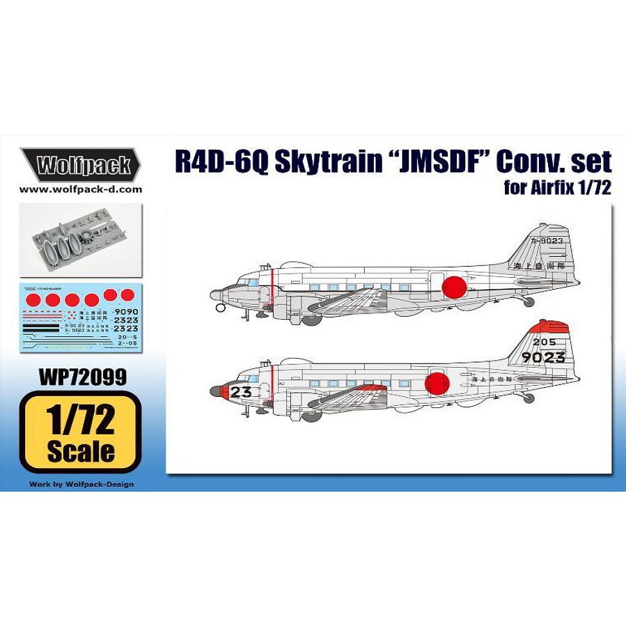 WP72099 1/72 R4D-6Q スカイトレイン  JMSDF  コンバージョンセット (エアフィックス用)|飛行機用パーツ|飛行機