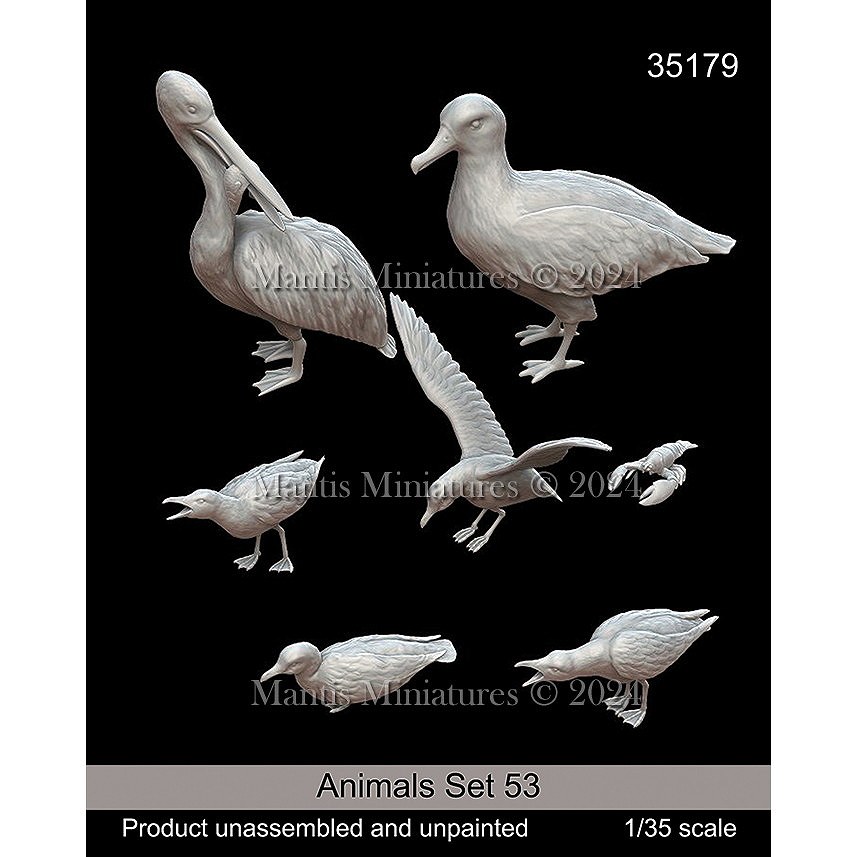 35179 1/35 動物セット53 欧州の海鳥 | マンティスミニチュアズ