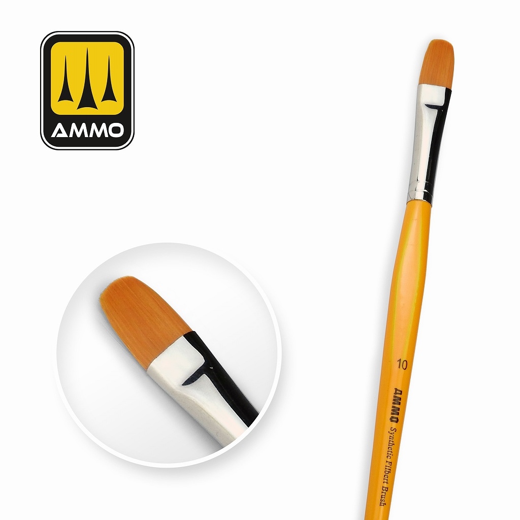 AMIG8589 フィルバート人工毛筆 10番|接着／造形／塗装用品|ツール＆マテリアル