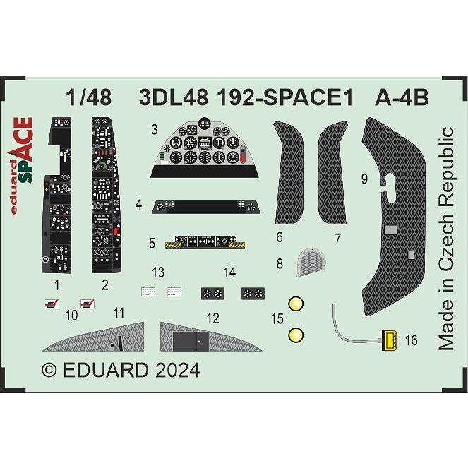 3DL48192 1/48 A-4B �������ۡ��� �����ڡ����� ����3D�ǥ����� w/���å��󥰥ѡ��ĥ��å� (�ϥ�������)