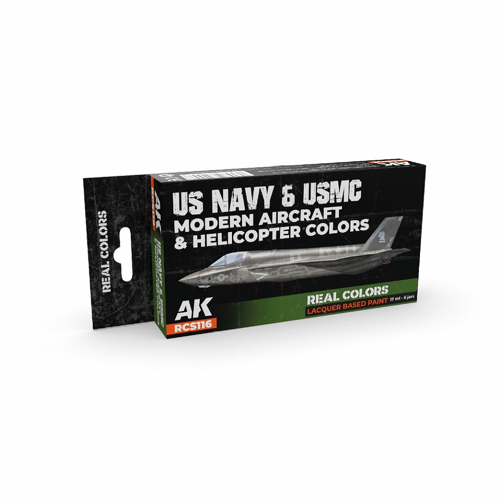 リアルカラー RCS116 アメリカ海軍・海兵隊航空機現用カラー6色セット (ラッカー塗料)|塗料|ツール＆マテリアル