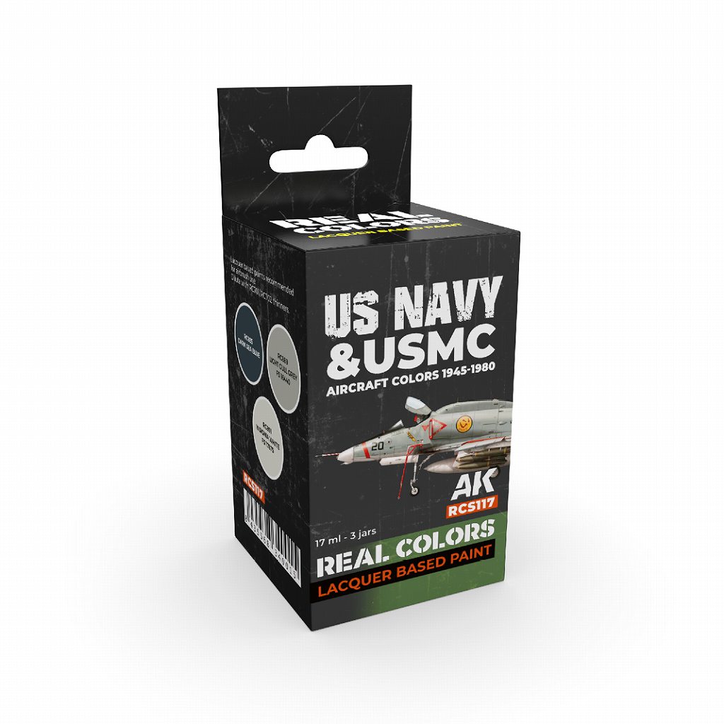 リアルカラー RCS117 アメリカ海軍・海兵隊航空機1945-1980カラー3色セット (ラッカー塗料)|塗料|ツール＆マテリアル