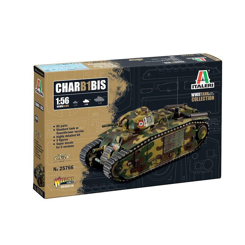 25766 1/56 WWII フランス シャール B1Bis|第二次大戦のAFVモデル|AFV